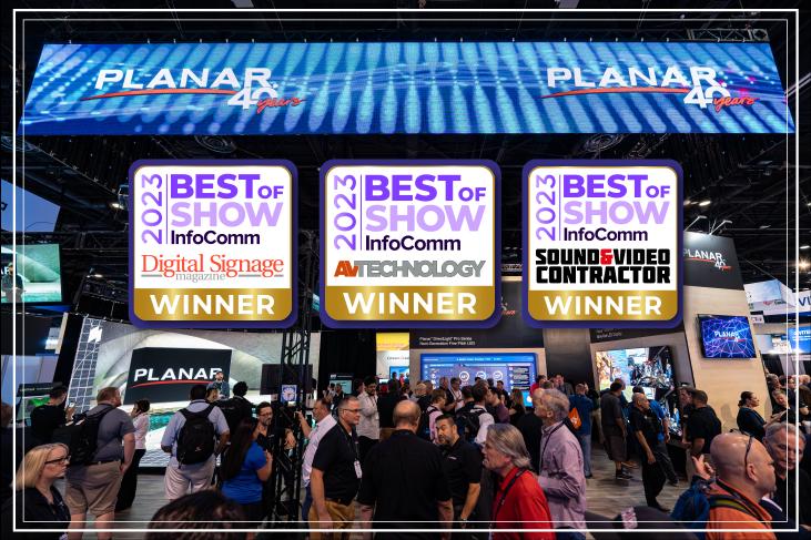 米兰milan,PLANAR三款产品同时斩获InfoComm最佳展示奖