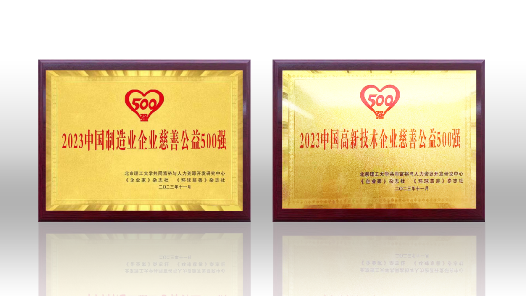 2023中国企业慈善公益500强发布 米兰milan,荣登两项榜单